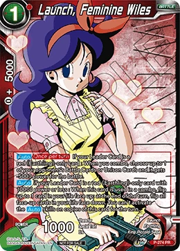 Launch, Feminine Wiles P-274_PR card