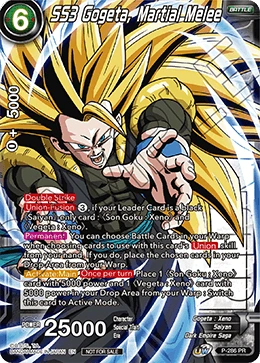 SS3 Gogeta, Martial Melee P-286 Dragon Ball Masters card, Event