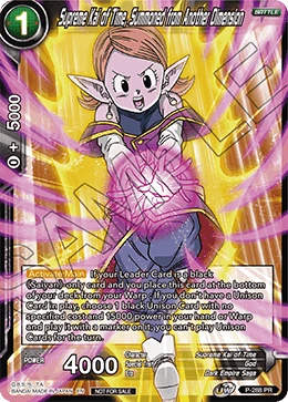 Supreme Kai of Time, Summoned from Another Dimension P-288 card