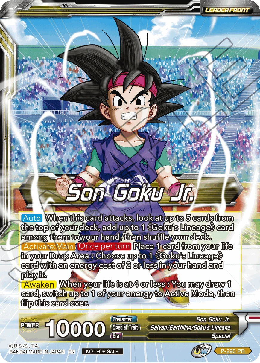 Son Goku Jr. P-290 card