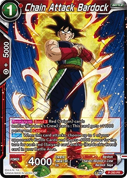Chain Attack Bardock P-293 card