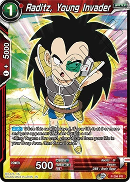 Raditz, Young Invader P-294 card