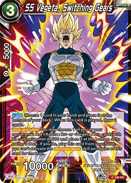 SS Vegeta, Switching Gears P-296 Dragon Ball Masters card