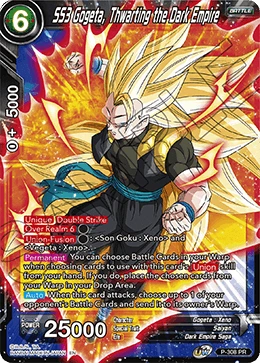 SS3 Gogeta, Thwarting the Dark Empire P-308 card