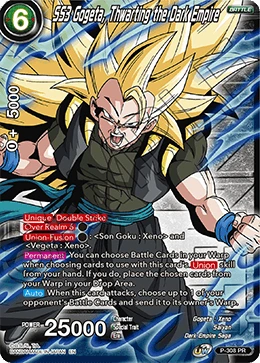 SS3 Gogeta, Thwarting the Dark Empire P-308_PR card