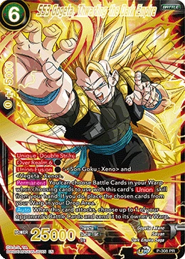 SS3 Gogeta, Thwarting the Dark Empire P-308 Dragon Ball Masters card, Promo 2