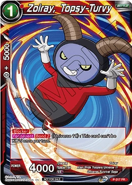 Zoiray, Topsy-Turvy P-317 card