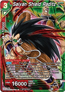 Saiyan Shield Raditz P-326 Dragon Ball Masters card