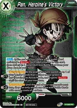 Pan, Heroine's Victory P-330 card