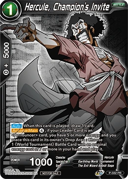 Hercule, Champion's Invite P-332 card