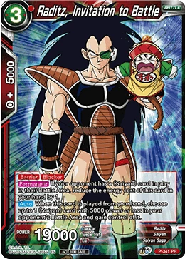 Raditz, Invitation to Battle P-341