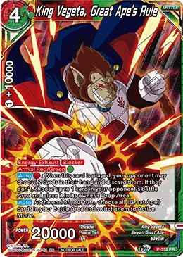 King Vegeta, Great Ape's Rule P-352 card