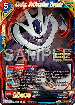 Cooler, Suffocating Tyranny P-359 Dragon Ball Masters card, Promo