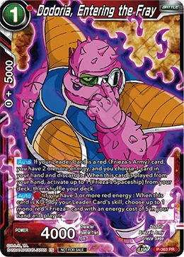 Dodoria, Entering the Fray P-363 card