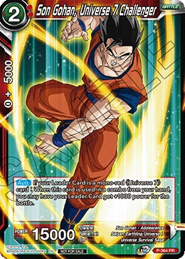 Son Gohan, Universe 7 Challenger P-364_PR card