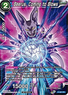 Beerus, Coming to Blows P-367 card