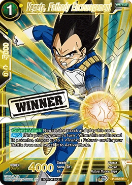 Vegeta, Fatherly Encouragement P-372_PR card