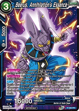 Beerus, Annihilation's Essence P-384 card