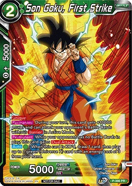 Son Goku, First Strike P-386 card