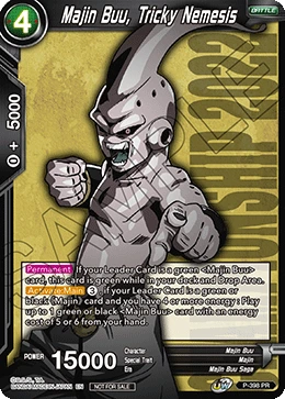 Majin Buu, Tricky Nemesis P-398 card