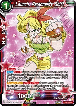 Launch, Personality Shift P-406 card