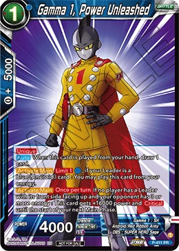 Gamma 1, Power Unleashed P-411 card