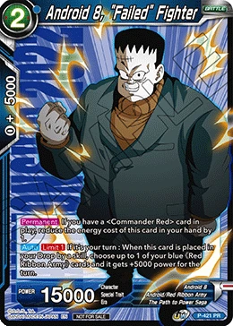 Android 8, "Failed" Fighter P-421 card