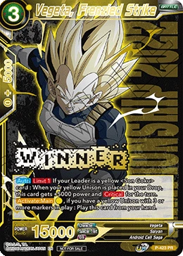 Vegeta, Frenzied Strike P-423_PR card