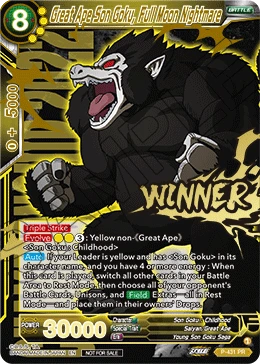 Great Ape Son Goku, Full Moon Nightmare P-431_PR card