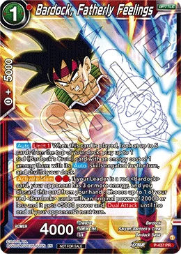 Bardock, Fatherly Feelings P-437 card