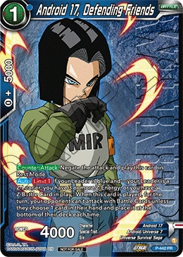 Android 17, Defending Friends P-442_PR card