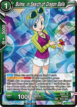 Bulma, in Search of Dragon Balls P-444 card