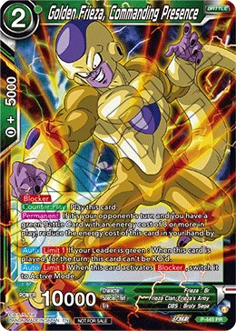 Golden Frieza, Commanding Presence P-445 card
