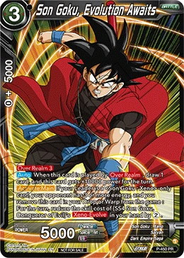 Son Goku, Evolution Awaits P-450 card