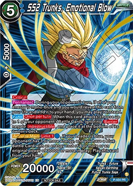 SS2 Trunks, Emotional Blow P-454 card