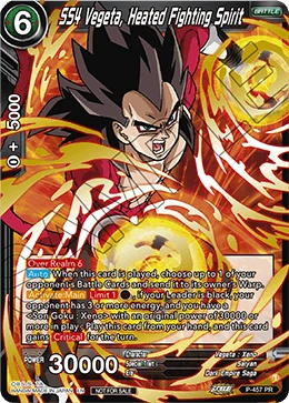 SS4 Vegeta, Heated Fighting Spirit P-457 card