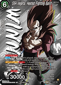 SS4 Vegeta, Heated Fighting Spirit P-457_PR03 card
