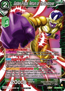 Golden Frieza, Return of the Destroyer P-464 card