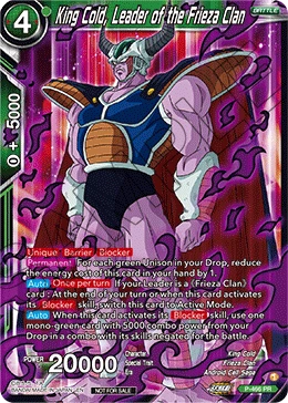 King Cold, Leader of the Frieza Clan P-466 card
