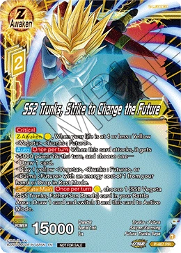 SS2 Trunks, Strike to Change the Future P-467 card