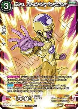 Frieza, Overwhelming Omnipotence P-480 card