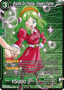 Brianne De Chateau, Elegant Fighter P-488 Dragon Ball Masters card, Event