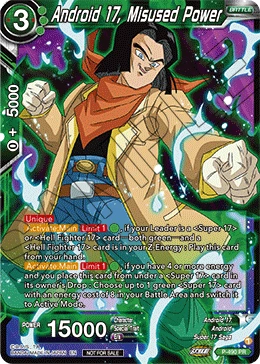 Android 17, Misused Power P-490 card