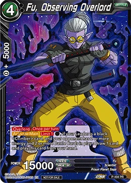Fu, Observing Overlord P-494 card