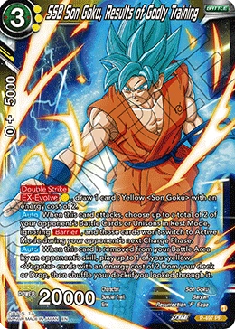 SSB Son Goku, Results of Godly Training P-497 card