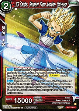SS Cabba, Student From Another Universe P-500 card