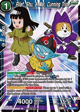 Pilaf, Shu, & Mai, Cunning Trio P-502 card