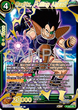 Raditz, Pulling Ahead P-505_PR02 card
