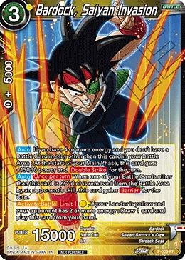 Bardock, Saiyan Invasion P-509 card