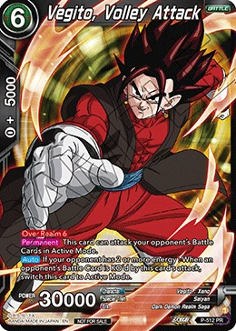 Vegito : Xeno, Volley Attack P-512 card